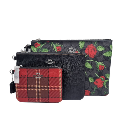 Coach Triple Compartment Clutch Multicolor Size 24x17