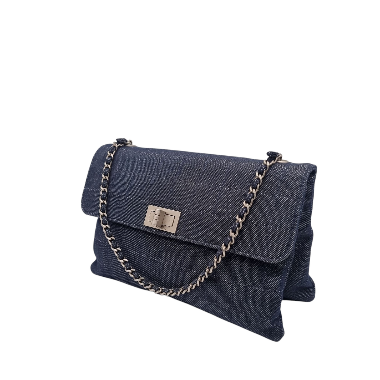 Chanel Reissue Vintage Black Cavas #6 Size 24x16x2