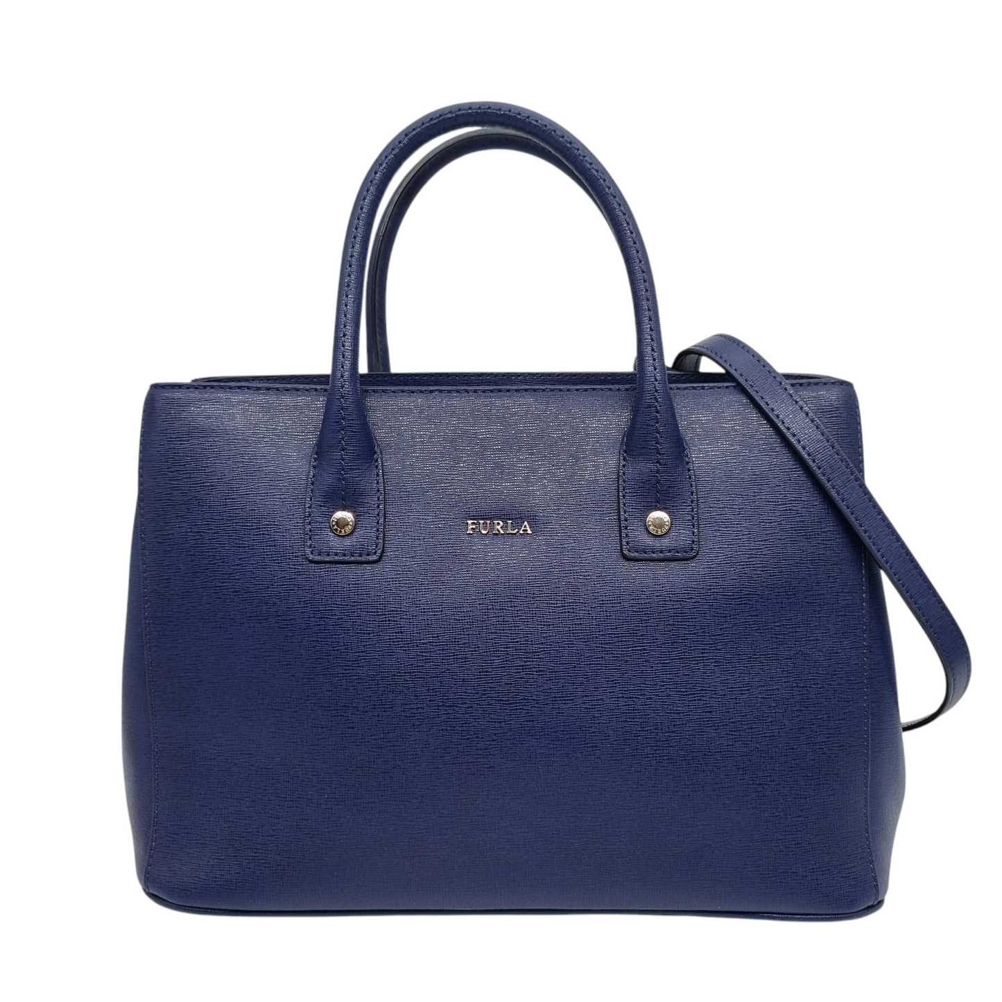 Furla Hand Bag Blue Size 32x15x22