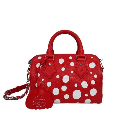 Louis Vuitton x Yayoi Kusama Speedy 20 Red CHIP 2023 Size 20x11x16
