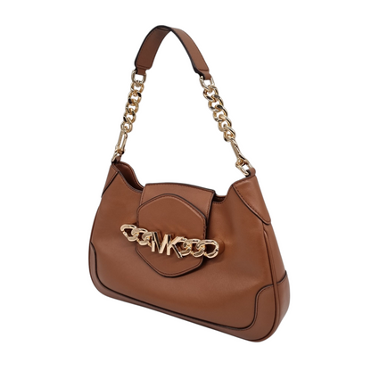 Michael Kors Hally Shoulder Bag Tan Size 29x6x20