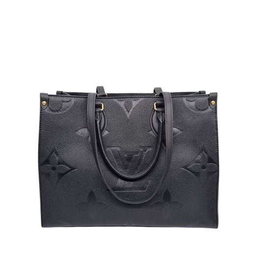 Louis Vuitton On The Go MM Monogram Empre Black CHIP Size 34x15x27
