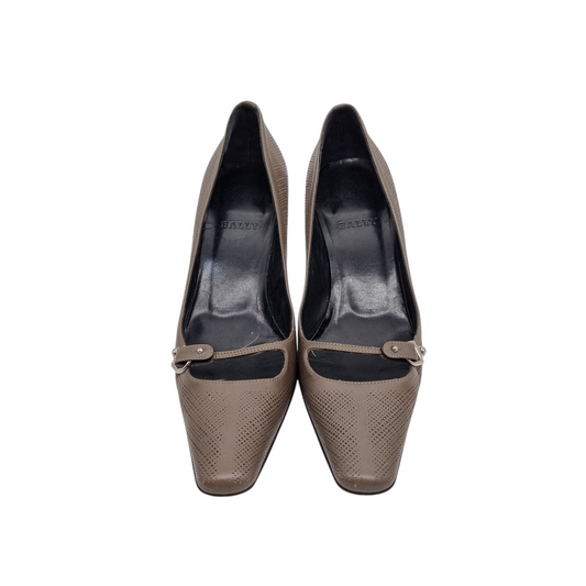 Bally Kitten Heels Etoupe Size 36,5/24
