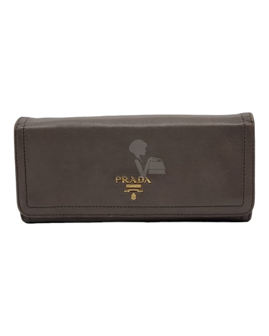 Prada Wallet 1NE011 Logo Jacquard Corda Brucia Size 19x9