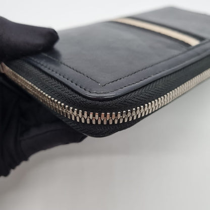 Bally Tasyo Zip Around Wallet Black Size 18x10