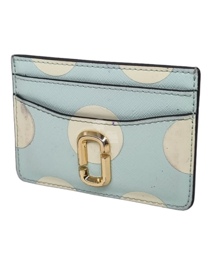 Marc Jacobs The Utility Snapshot Card Case Arctic Blue Polca Size 10x7