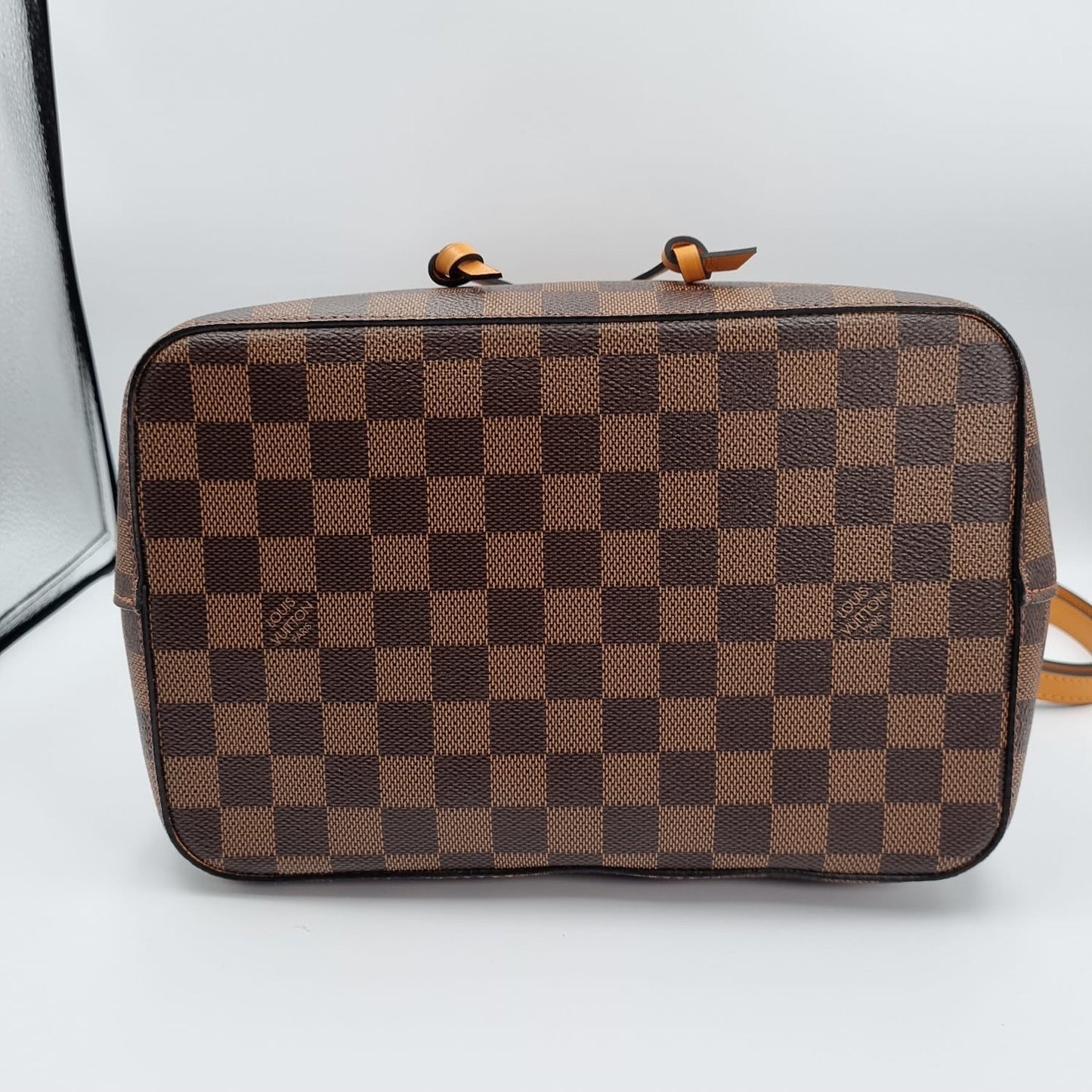 Louis Vuitton NeoNoe MM Damier Ebene Safran 2022 CHIP Size 25x17x25