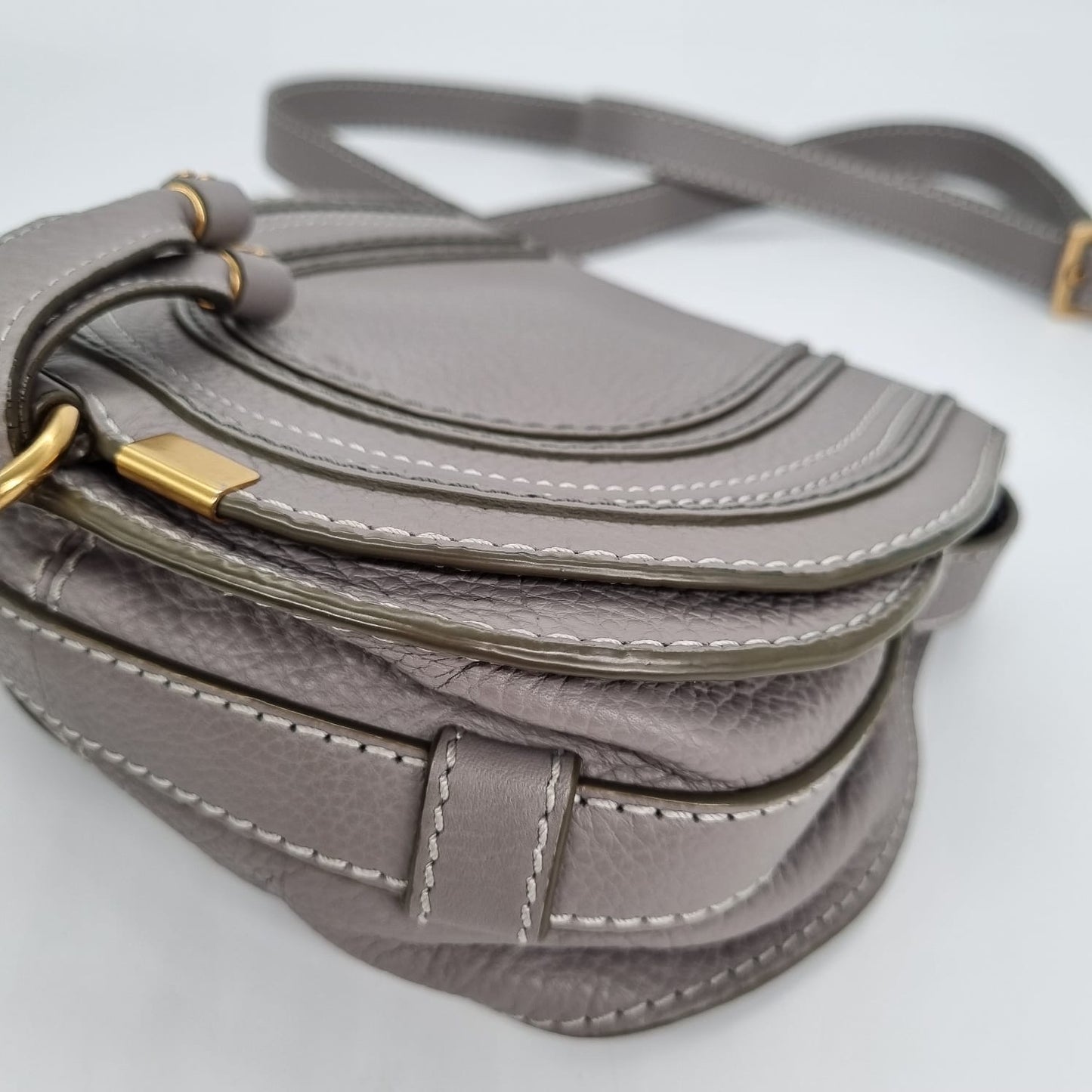 Chloe Marcie Small Crossbody Bag Grey Size 18x8x17 PS.137