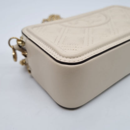 Tory Burch Fleming Double Zip New Cream Size 18x6x10