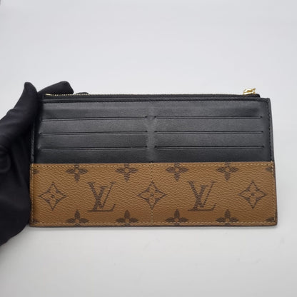 Louis Vuitton Slim Purse Wallet Mono Reverse 2022 CHIP Size 20x11