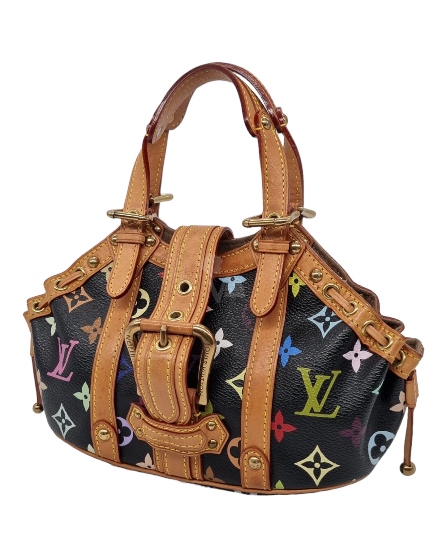 Louis Vuitton Theda Monogram PM Multicolor 2004 Size 21x7x14