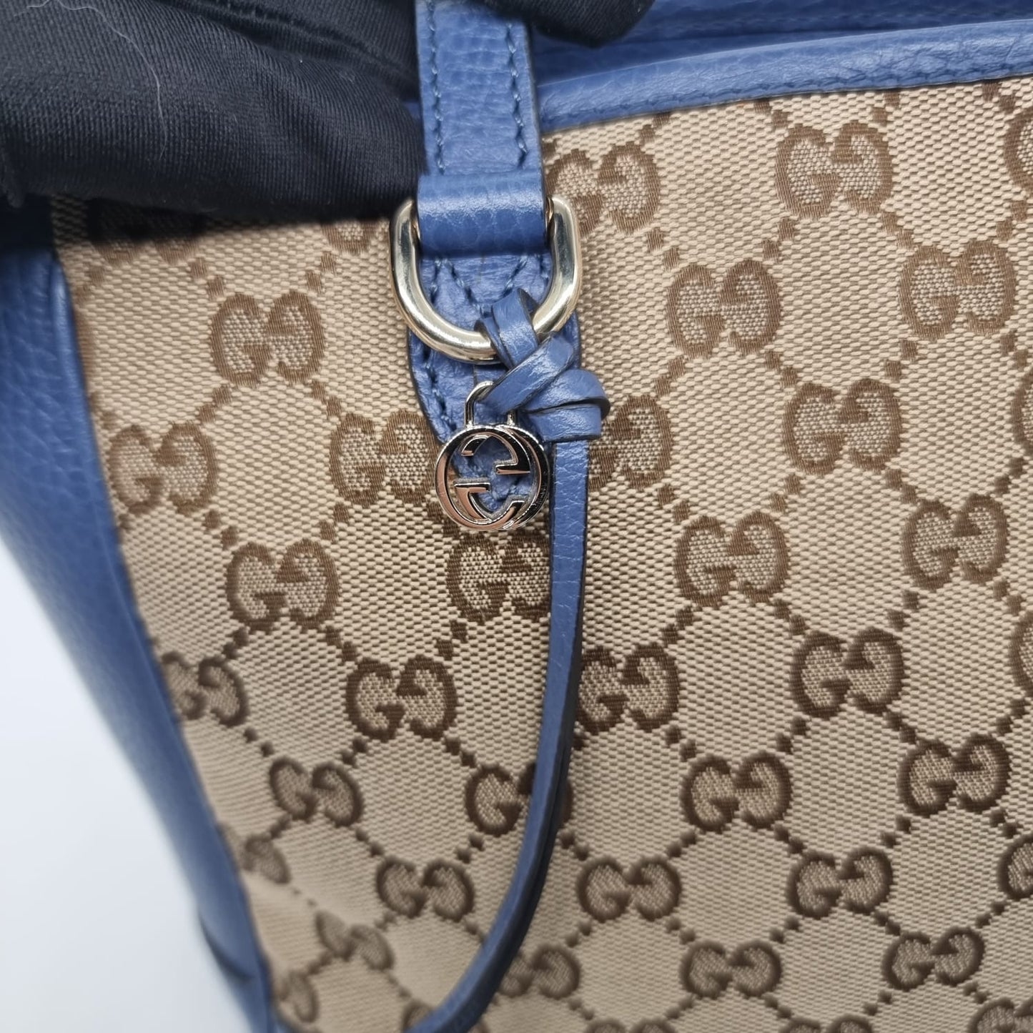 Gucci Bree GG Brown Blue Size 28x20