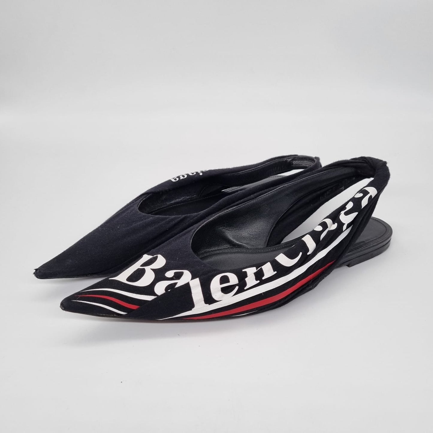 Balenciaga Knife Cloth Ballet Flats Black Size 37,5/27 (dari ujung)