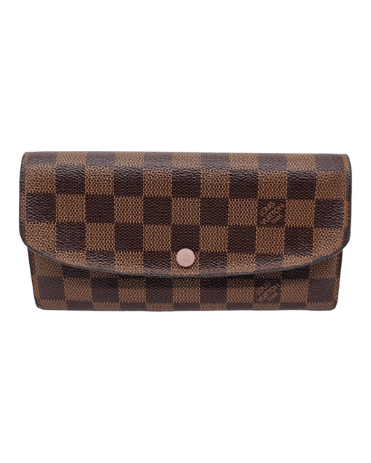 Louis Vuitton Wallet Emilie Damier Ebene 2019 Size 19x10