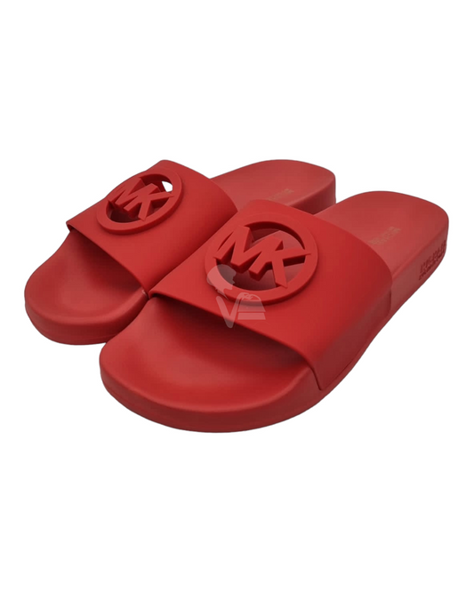 Michael Kors Gilmore PVC Slide Sandal Coral Size 10M/28