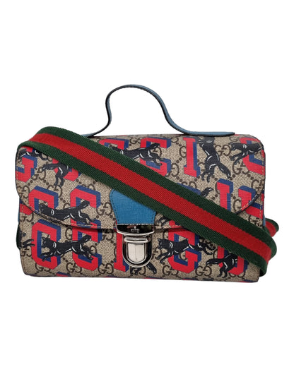 Gucci GG Supreme Monogram Wolves Size 22x10x15