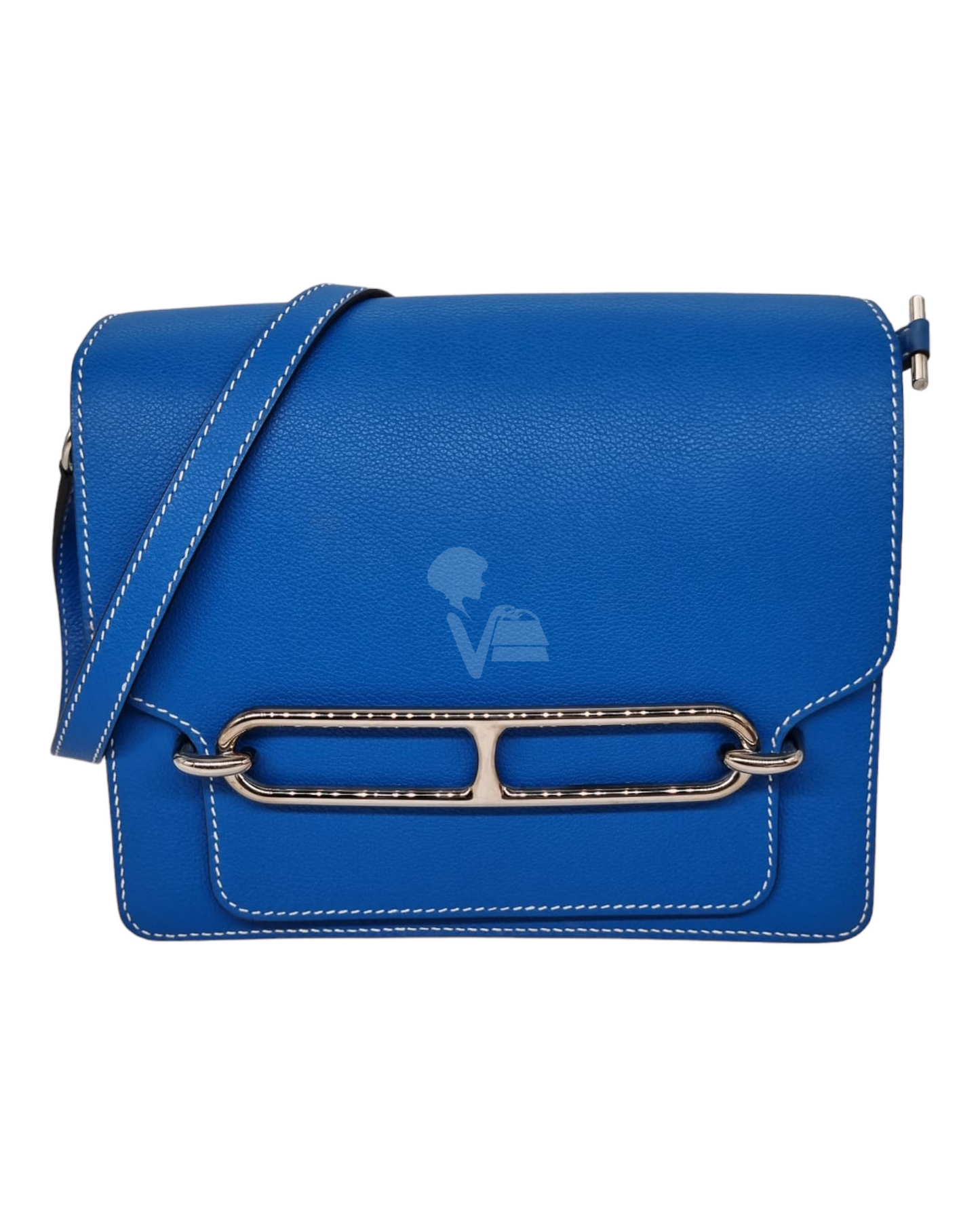 Hermes Roulis 23 Bleu Hydra PHW #X 2016 Size 23x7x21