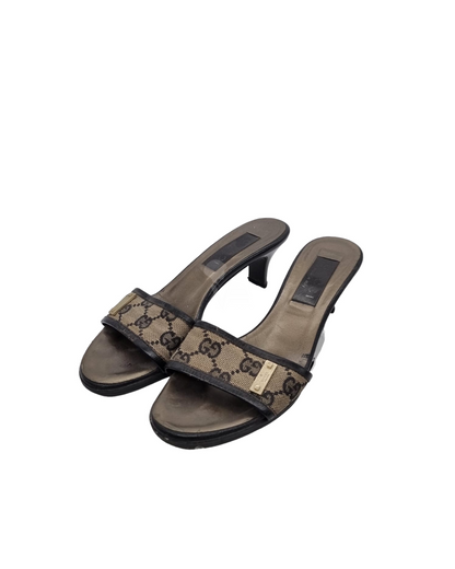 Gucci Kitten Sandal Mono Size 5B