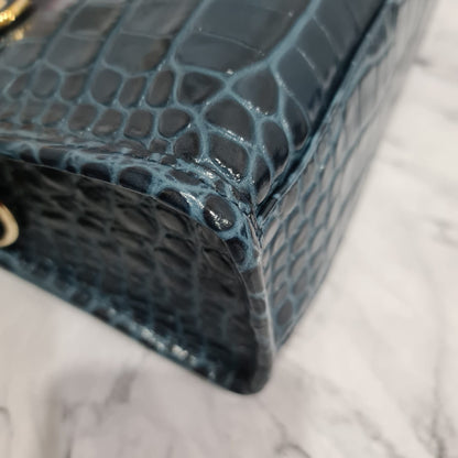 Balenciaga Mini City Croco Embossed Green #R 2022 NBU