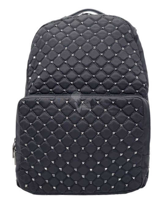 Valentino Garavani Rockstud Backpack Spike Black Size 30x10x40