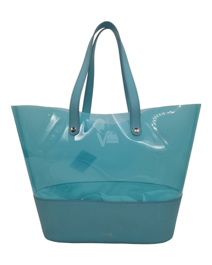 Lipault PVC Shopper Bag Powder Blue Size 33x16x31