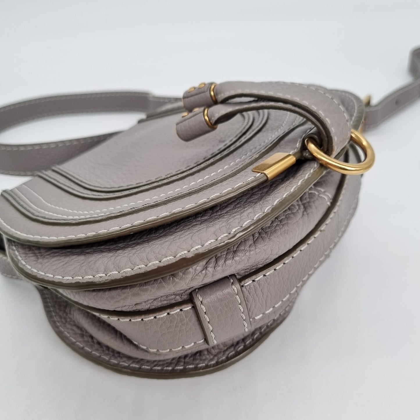 Chloe Marcie Small Crossbody Bag Grey Size 18x8x17 PS.137