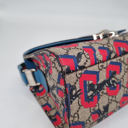 Gucci GG Supreme Monogram Wolves Size 22x10x15