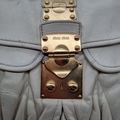 Miu Miu metallase Off White Size 36x5x30