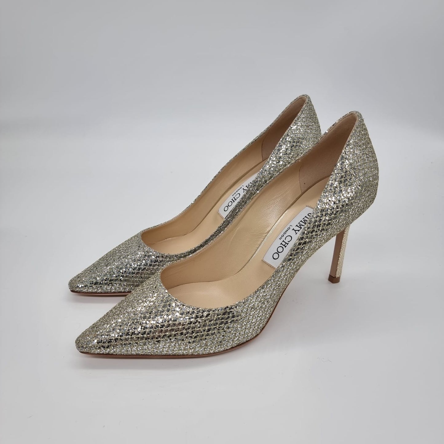 Jimmy Choo romy carry Over Glitter Size 38/25