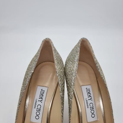 Jimmy Choo romy carry Over Glitter Size 38/25