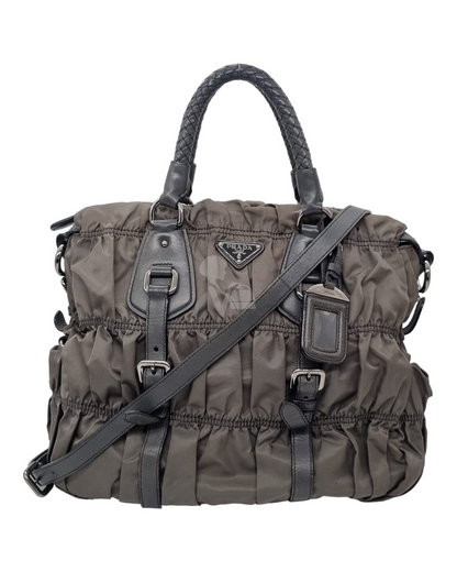 Prada Tessuto Gaufre Ardesia 2007 Size 32x16x30