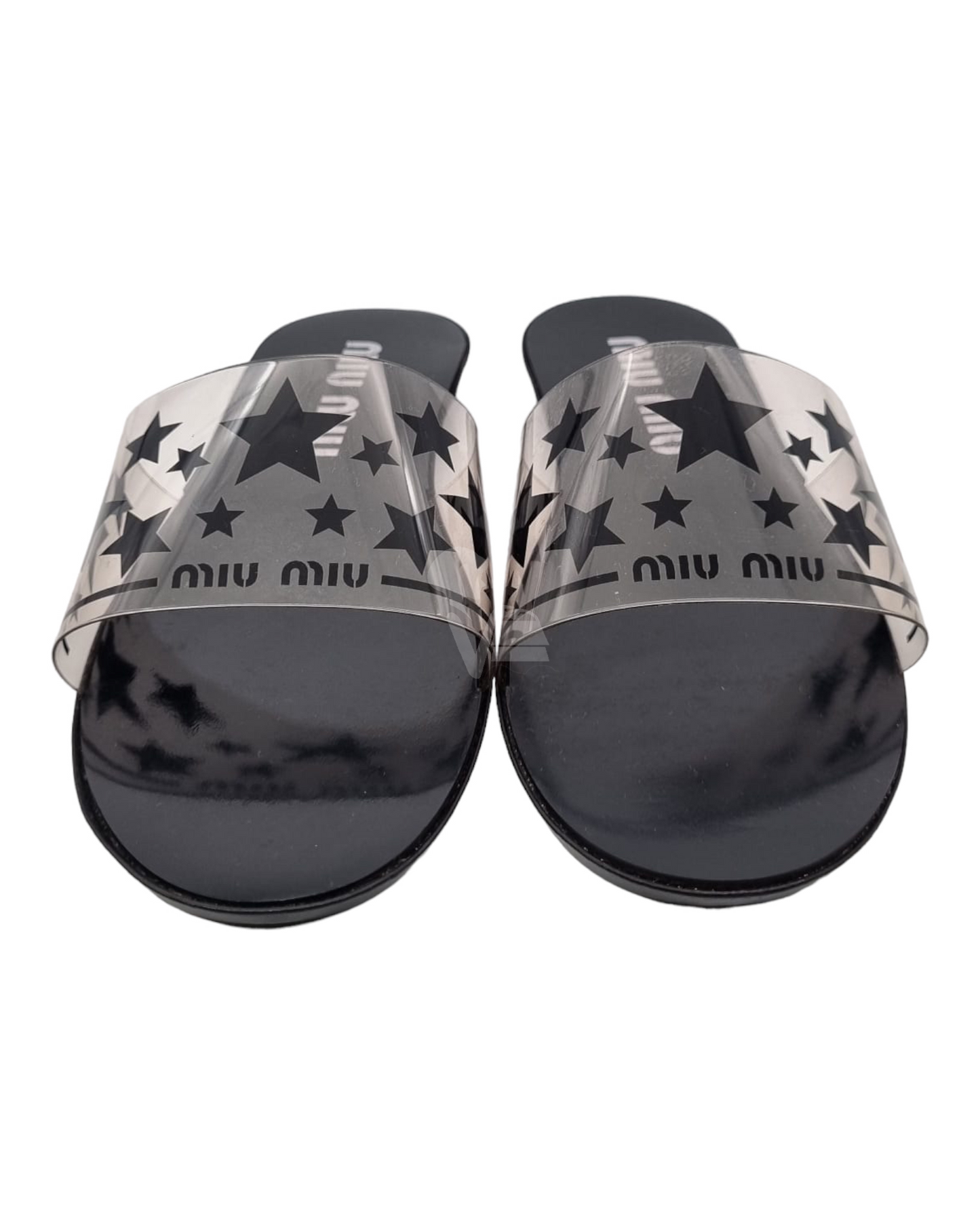 Miu Miu Calzature Donna Vinile Nero/Black Size 39/26