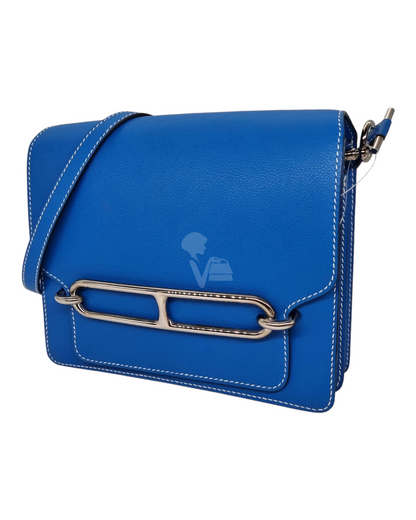 Hermes Roulis 23 Bleu Hydra PHW #X 2016 Size 23x7x21