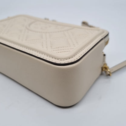 Tory Burch Fleming Double Zip New Cream Size 18x6x10