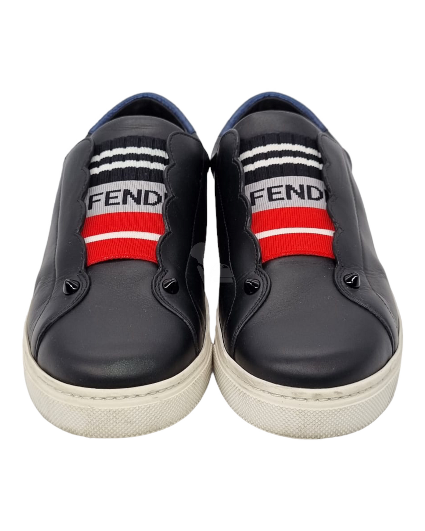 Fendi Sneakers Mix Baino Lamin Fil Nero Size 38/24,5