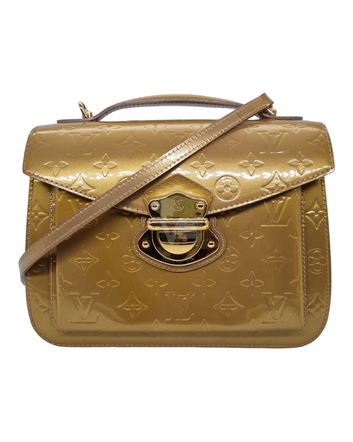 Louis Vuitton Mirada Monogram Vernis Gold 2012 Size 25x11x23