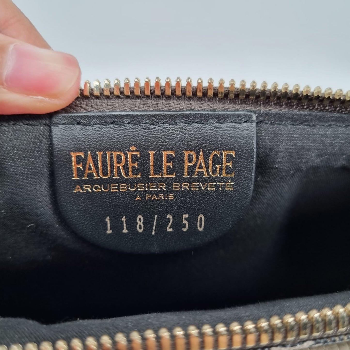 Faure Le Page Clutch Black White NBU Size 29x19