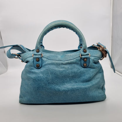 Balenciaga Giant City GHW Turquoise