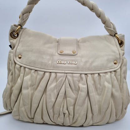 Miu Miu metallase Off White Size 36x5x30