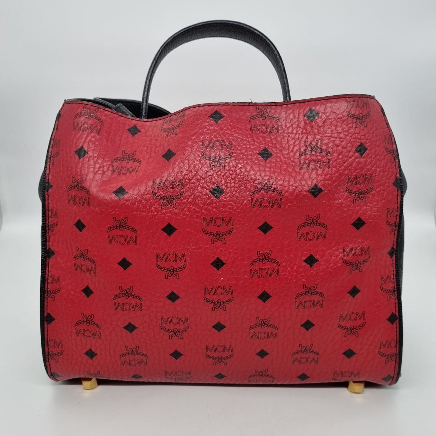 MCM Visetos Corina Red Black Size 31x11x28