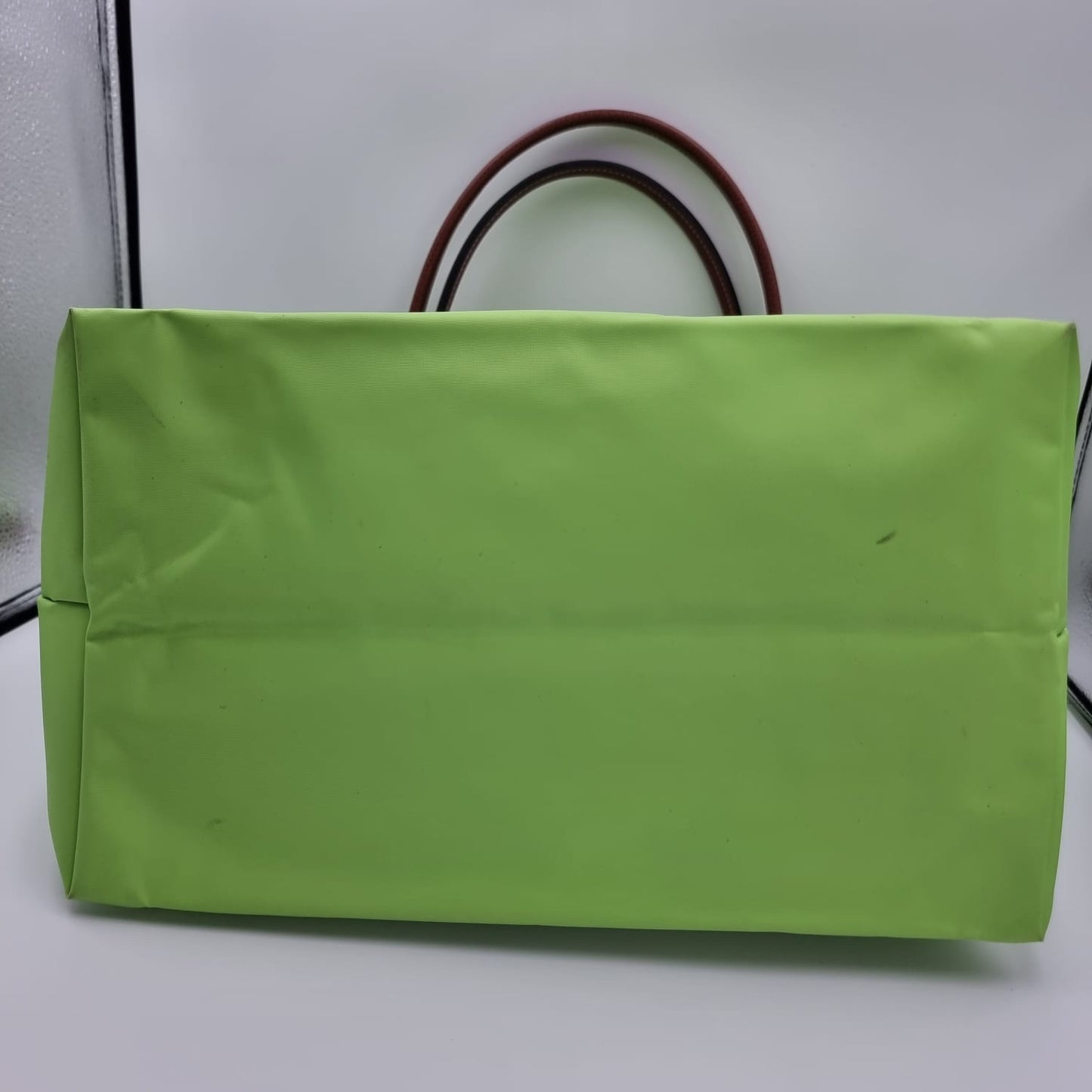 Longchamp Le Pliage Green Long Handle size 30x19x30