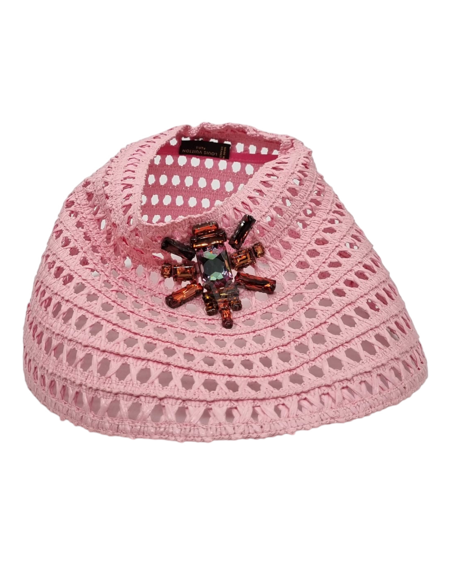 Louis Vuitton Rattan Hat Pink