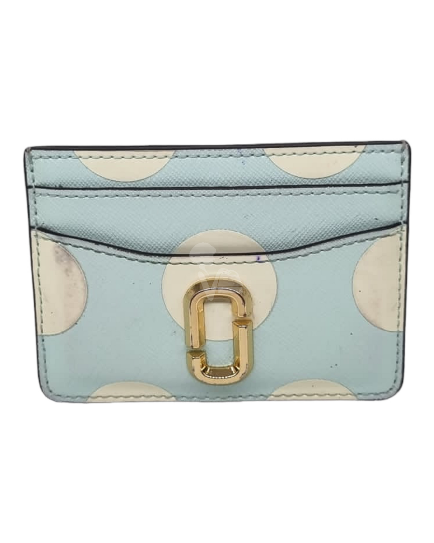 Marc Jacobs The Utility Snapshot Card Case Arctic Blue Polca Size 10x7