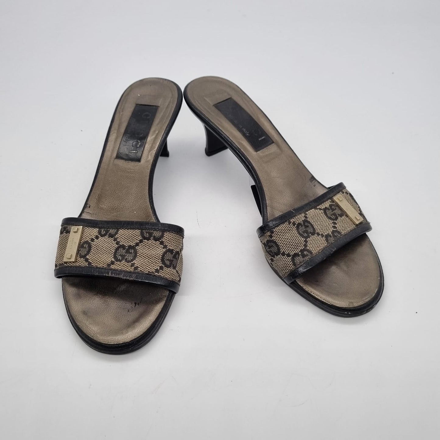 Gucci Kitten Sandal Mono Size 5B