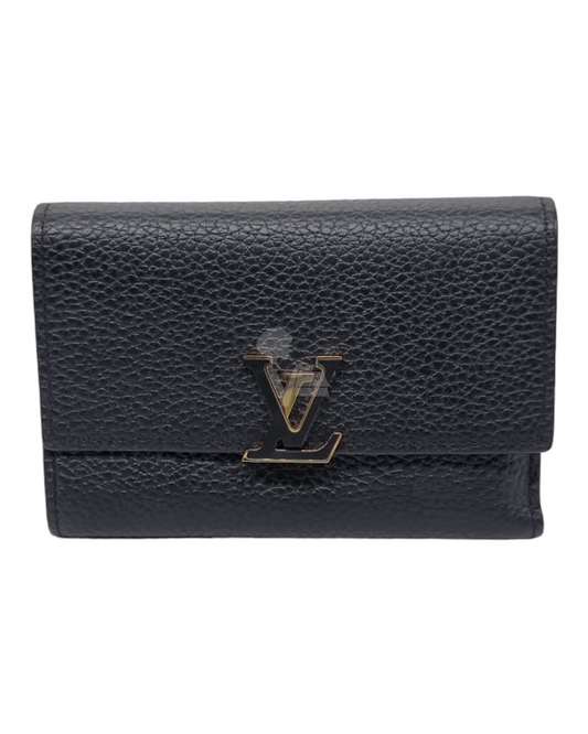 Louis Vuitton Cappucine Compact Trifold Wallet Size 13x9