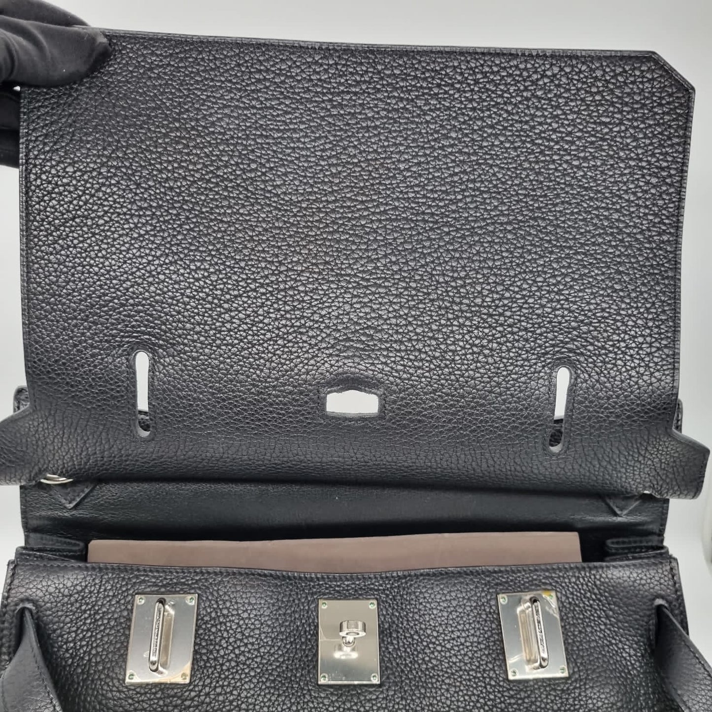 Hermes Jypsiere 36 Black #M Size 36x15x28