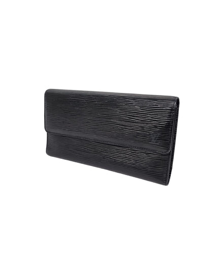 Louis Vuitton Epi Black Long Wallet tahun 2022 size 19x11