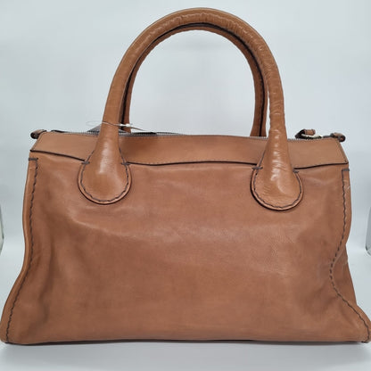 Chloe Edith Bag Large Leather Brown Size 50x15x31