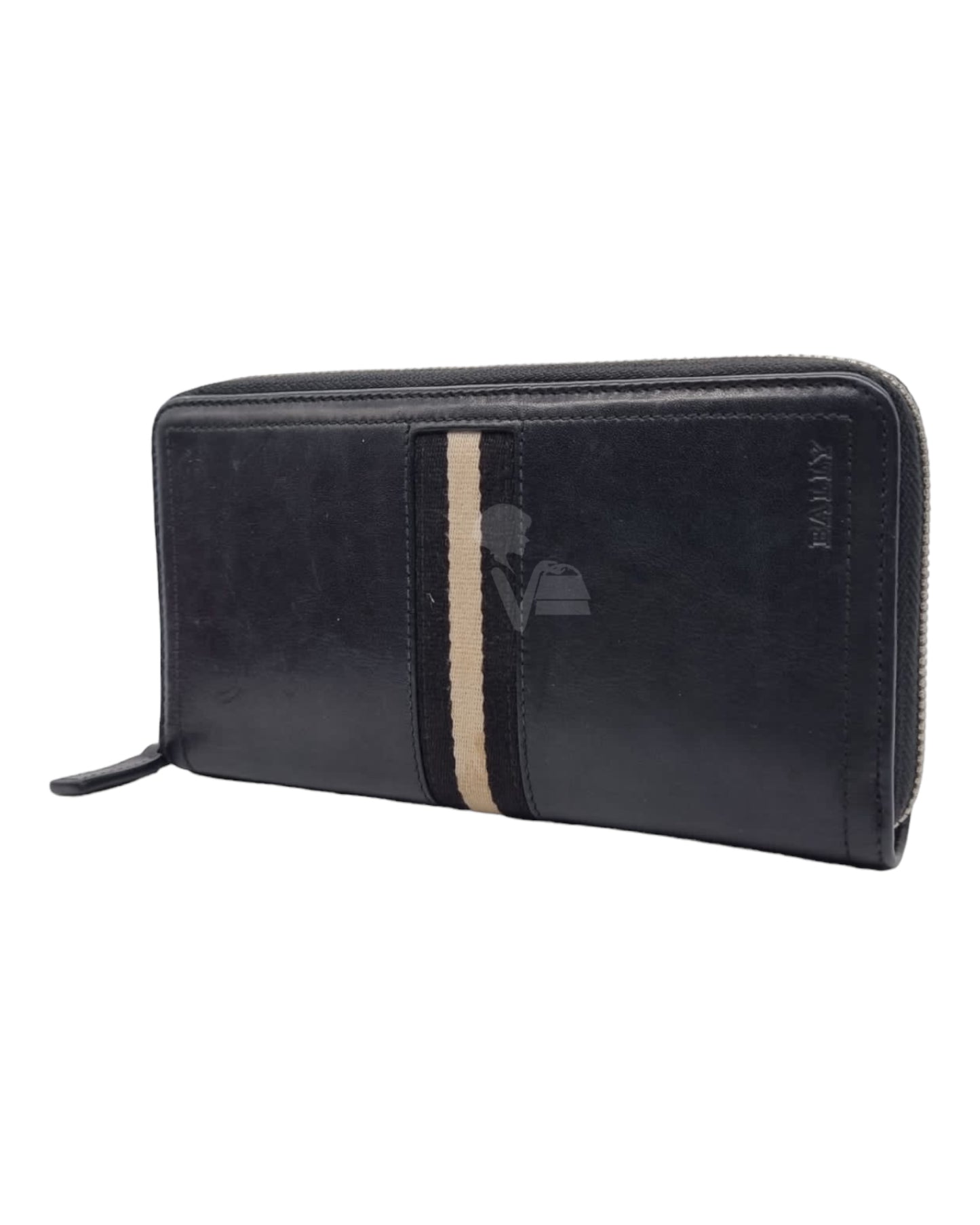 Bally Tasyo Zip Around Wallet Black Size 18x10