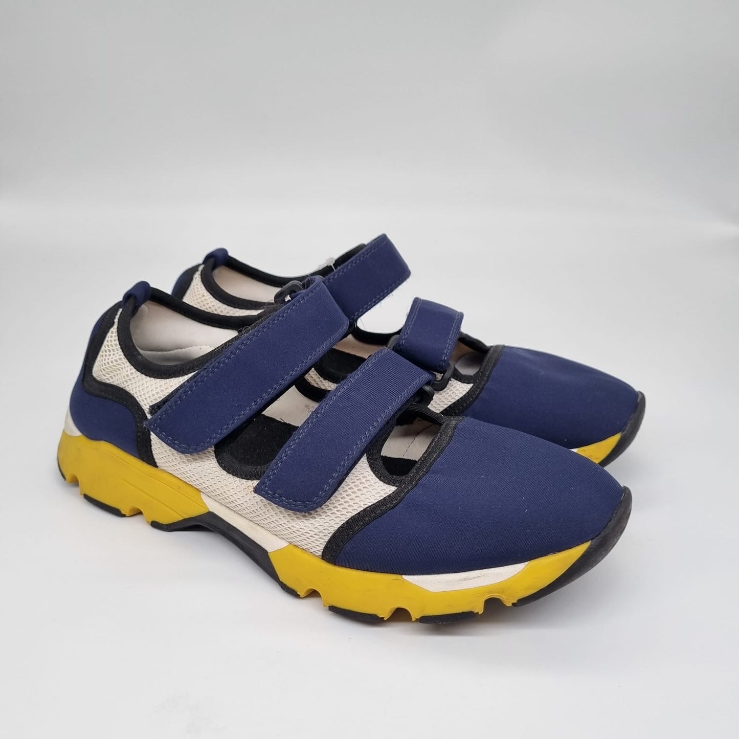 Marni Velcro Fastening Sneakers Navy Multicolor Size 38/25